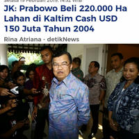 wapres-kalla-akui-turut-beri-izin-alih-kuasa-lahan-untuk-prabowo-di-kaltim-pada-2004