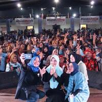 rustriningsih-motori-relawan-gerakjateng-ramaikan-konser-indonesia-menang-di-semarang