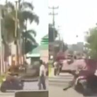 pengendara-motor-nekat-tabrak-pak-polisi-takut-ditilang-gegara-tak-pakai-helm