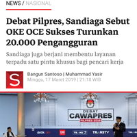 debat-pilpres-sandiaga-sebut-oke-oce-sukses-turunkan-20000-pengangguran