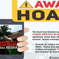 beredar-video-orasi-bertulis--wali-kota-surabaya--di-medsos-humas-pemkot-itu-hoaks