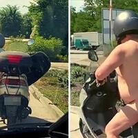 polisi-hentikan-pemotor-skuter-matic-yang-tanpa-busana-alasannya-karena-kepanasan