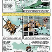 komik-karhutla-beruang-terpanggang-macan-keluar