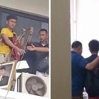 polisi-amankan-mahasiswa-yang-turunkan-pigura-foto-jokowi