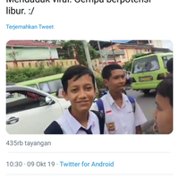 quotgais-gempa-ini-berpotensi-liburquot-sontak-vlog-siswa-smp-ini-bikin-ngakak-warga-net