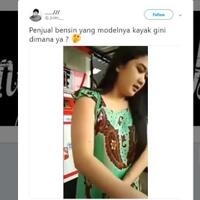 video-quotpenampakanquot-gadis-cantik-penjual-bensin-yang-bikin-netizen-rela-antri