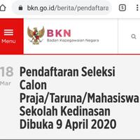 pendaftaran-sekolah-kedinasan-dibuka-bulan-april-2020