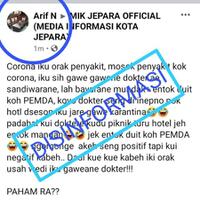 idi-jepara-polisikan-cuitan-soal-corona-konspirasi-dokter-dan-pemda