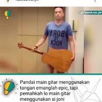 pria-ini-memainkan-gitarnya-dengan-quotsi-joni-kecilquot-real-or-fake-yak