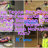 biasa-tegas-berwibawa-polisi-ini-melucu-saat-bagikan-bantuan-untuk-korban-banjir