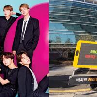 tak-terima-bts--dieksploitasi--army-kirim-truk-protes-ke-gedung-agensi