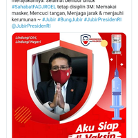 eks-jubir-kpk-soroti-poster--siap-di-vaksin--fadjroel-rachman