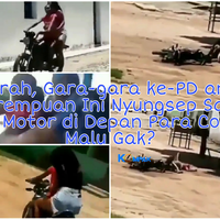 parah-gara-gara-ke-pd-an-2-cewek-nyungsep-saat-naik-motor-di-depan-para-cowok-malu