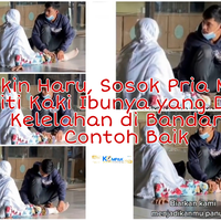 bikin-haru-pria-muda-pijiti-kaki-ibunya-yang-duduk-kelelahan-di-bandara-contoh-baik
