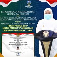 pemprov-jatim-raih-sakip-predikat-a-tujuh-tahun-berturut-turut-ini-kata-khofifah
