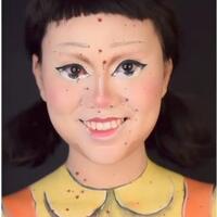 keren-beauty-konten-kreator-ini-viral-karena-make-up-diri-mirip-boneka-di-squid-game
