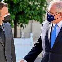 presiden-prancis-macron-tuding-pm-australia-morrison-tak-jujur