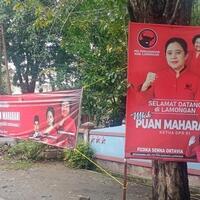 sambut-kedatangan-puan-maharani-kader-pdip-lamongan-ramai-ramai-pasang-spanduk