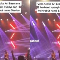 video-ari-lesmana-fourtwnty-teriakkan-nama-sambo-penonton-khawatir-ada-tukang-bakso