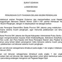 fokus-tangani-bencana-walikota---lurah-di-jakarta-dilarang-cuti-hingga-februari-2023