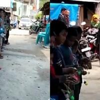 unik--menginspirasi-pengantin-ini-disambut-dengan-iringan-permainan-lato-lato
