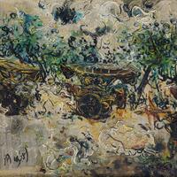 pedati-atau-gerobak-lembu-yang-dilukis-oleh-affandi-di-tahun-1965
