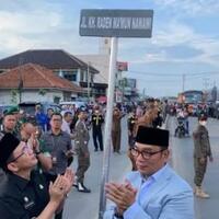 jalan-cikarang-cibarusah-resmi-berganti-jadi-jalan-kh-raden-ma-mun-nawawi
