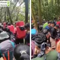 jalur-pendakian-gunung-gede-macet-pengunjung-padat-dan-sumpek-kaya-di-pasar