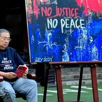 lukisan-sby-dipenuhi-warna-merah-dan-biru-kode-pdip-dan-demokrat-akan-bersatu