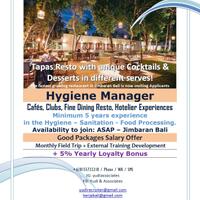 bali-area--hygiene-manager