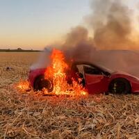 ferrari-f-8-tributo-milik-youtuber-terbakar-saat-membuat-konten-di-ladang-jagung