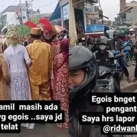 telat-dan-dimarahi-bos-jalan-diblokade-buat-acara-pernikahan-bikin-macet-panjang