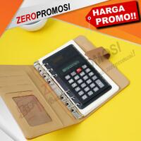 buku-agenda-catatan-binder-planner-kulit-kalkulator