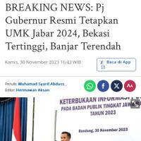 pj-gubernur-resmi-tetapkan-umk-jabar-2024-bekasi-tertinggi-banjar-terendah