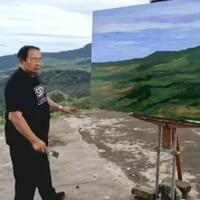 nikmati-masa-pensiun-terbaru-sby-lukis-pemandangan-alam-di-daerah-jawa-barat