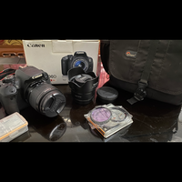 jual-cepat-dslr-canon-700d--lensa-fix-50mm--kit-18-55mm--lighting-flash-viltrox