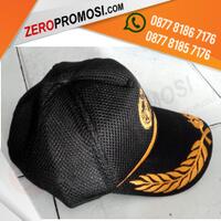 konveksi-topi-bahan-jaring-double-mess-bordir-logo