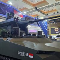 indo-defence-2025-pt-sse-tampilkan-p8-tank-ringan-untuk-gantikan-amx-13-tni-ad