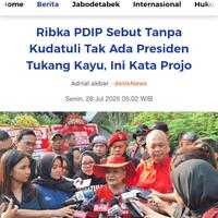 ribka-pdip-sebut-tanpa-kudatuli-tak-ada-presiden-tukang-kayu-ini-kata-projo