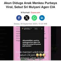 akun-diduga-anak-menkeu-purbaya-viral-sebut-sri-mulyani-agen-cia