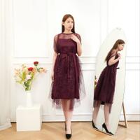 dress-maggie-tile-brukat-premium---elegan-feminime-tampak-mahal