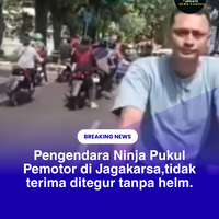 pengendara-ninja-pukul-pemotor-di-jagakarsatidak-terima-ditegur-tanpa-helm