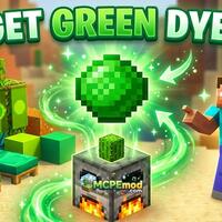 how-to-get-green-dye-in-minecraft-apk---mcpemod