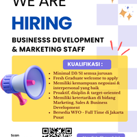 hiring-business-development--marketing-staff-----pt-solid-gold-jakarta-pusat
