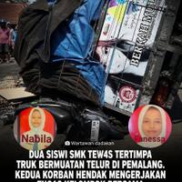 dua-siswi-smk-tew4s-tertimpa-truk-bermuatan-telur-di-pemalang