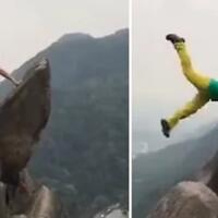 lagi-asik-foto-tiba-tiba-orang-ini-jatuh-dari-tebing
