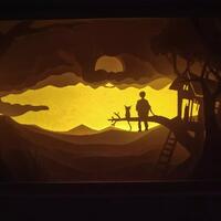 siluetnya-bikin-adem-light-box-paper-craft-buatan-sendiri
