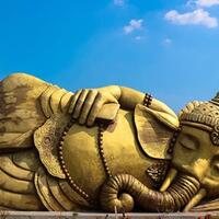 ikon-patung-ganesha-tidur-di-desa-banjerejo-grobogan