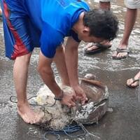 jaring-ikan-di-lokasi-banjir-warga-di-bekasi-ini-dapat-lele-gede