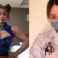 dokter-cantik-mirip--chun-li--ini-ikut-bertarung-melawan-virus-corona